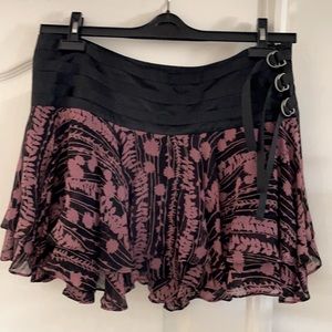 BEBE Mini Skirt, 100% Silk, Size Medium (Juniors)